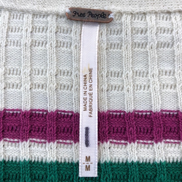 Free People Ivory Stripe Gidget Sweater Dress - Picture 6 of 8